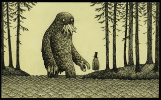 Illustration for article titled What if Edward Gorey drew Lovecraft's unspeakable horrors?